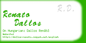 renato dallos business card
