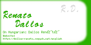 renato dallos business card